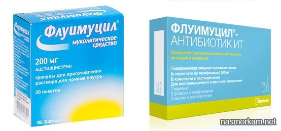 Применение препарата флуимуцил - антибиотик ит в ингаляционной терапии респираторных инфекции