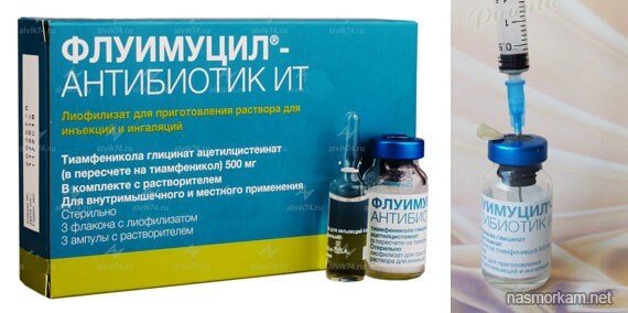 Применение препарата флуимуцил - антибиотик ит в ингаляционной терапии респираторных инфекции